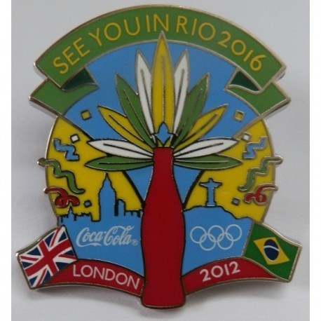 London 2012 Olympic - Coca Cola - See You In Rio 2016 Pin Badge