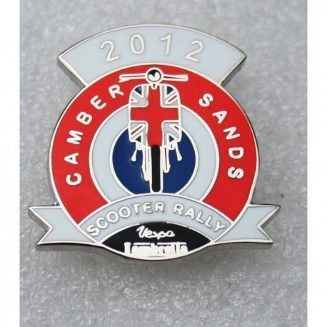 Camber Sands Scooter Rally Pin Badge