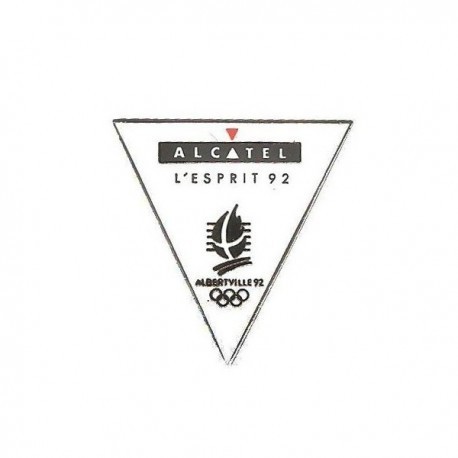 ALBERTVILLE 1992 OLYMPIC 'ALCATEL' SPONSOR PIN 1996 OLYMPIC TRACK & FIELD 'COCA COLA' SPONSOR PIN