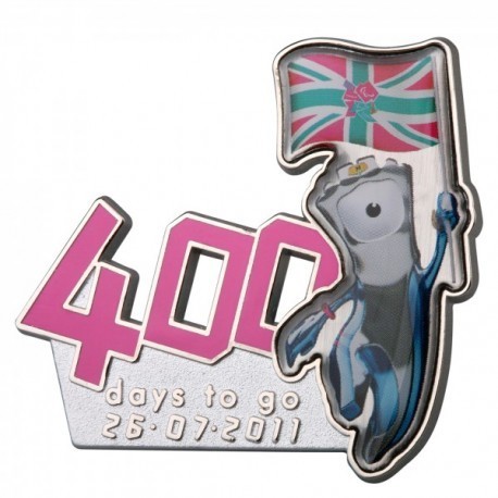 London 2012 Paralympic 400 Days To Go Mandeville Pin Badge