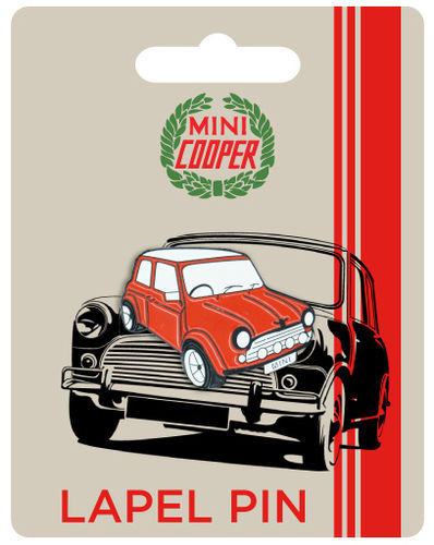 Mini Cooper Red Car Lapel Pin Badge