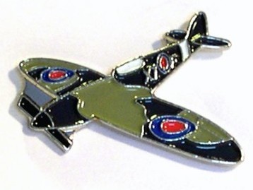WWII Spitfire Aircraft Pin Badge