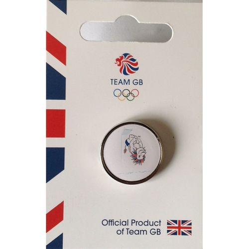 Rio 2016 Team GB Pride Aquatics Pin Badge