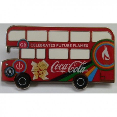 London 2012 Olympic - Coca Cola - Torch Relay Routemaster Bus Pin Badge