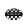 Vespa Chequered Flag Oval Pin Badge