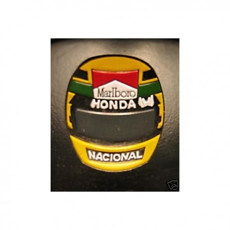 Ayrton Senna Nacional Helmet Pin Badge