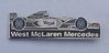 West McLaren Mercedes F1 Pin Badge