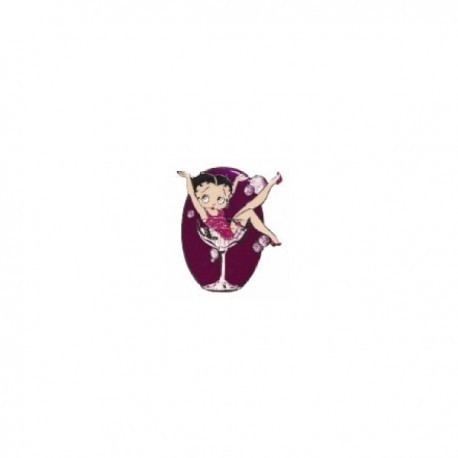 Betty Boop Champagne Pin Badge