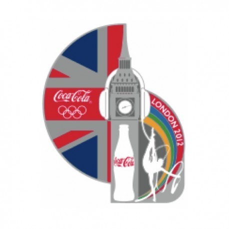 London 2012 Olympic Coca-Cola Union Jack Big Ben Pin Badge