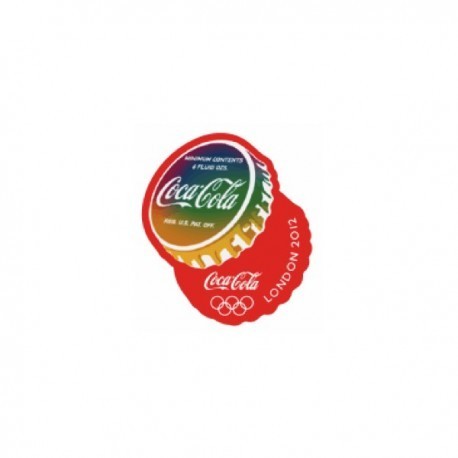 London 2012 Olympic Coca-Cola Retro - Bottle Lid Pin Badge