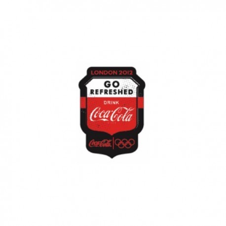 London 2012 Olympic Coca-Cola Retro - Go Refreshed Pin Badge