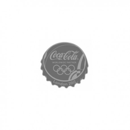London 2012 Olympic Coca-Cola Medal Bottle Cap - Silver Pin Badge