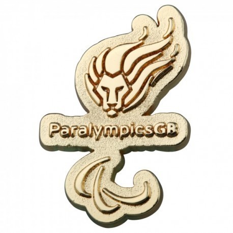 London 2012 Paralympic Team GB Logo Gold Pin Badge