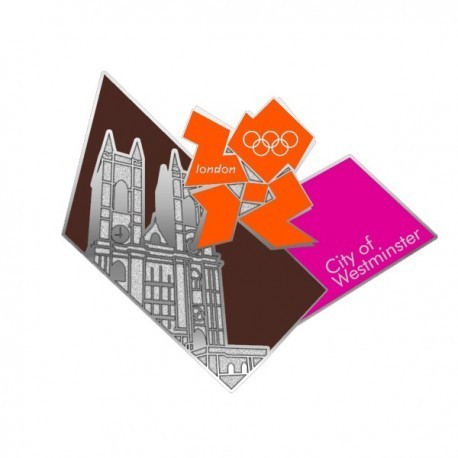 London 2012 Olympic Borough Series City of Westminster Pin Badge