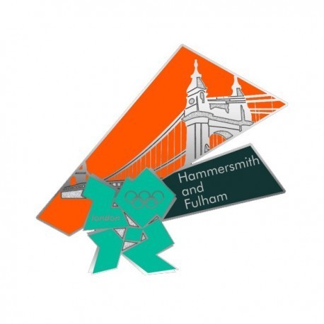London 2012 Olympic Borough Series Hammersmith and Fulham Pin Badge