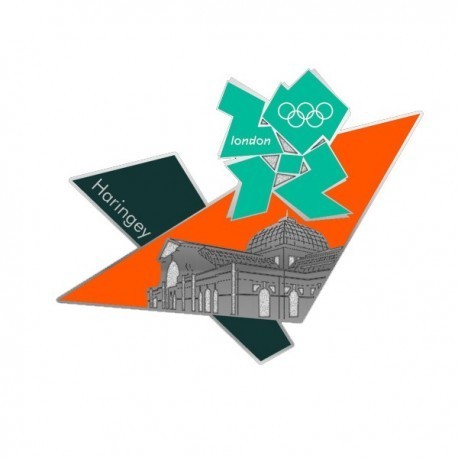 London 2012 Olympic Borough Series Haringey Pin Badge