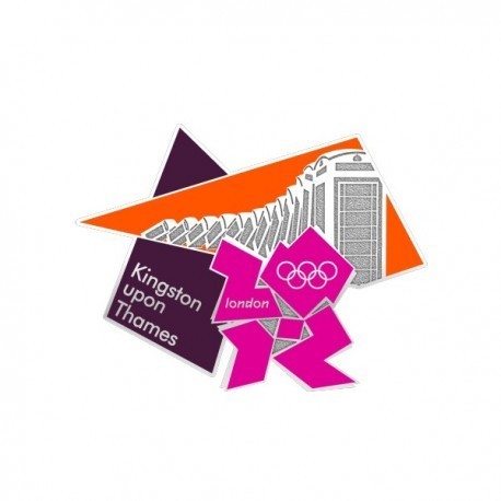 London 2012 Olympic Borough Series Kingston upon Thames Pin Badge