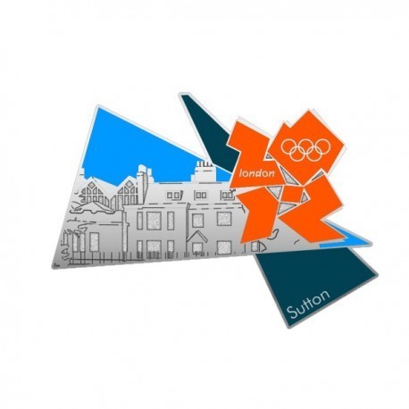 London 2012 Olympic Borough Series Sutton Pin Badge