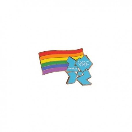 London 2012 Olympic Rainbow Pride Pin Badge