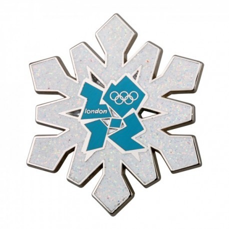 London 2012 Olympic Christmas Snowflake Pin Badge