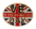 VE Day 75 Years Oval Shaped Pin Badge