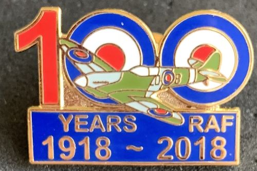 Royal Air Force 100 Years Enamel Pin Badge #1