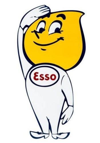Esso Oil Drop Pin Badge