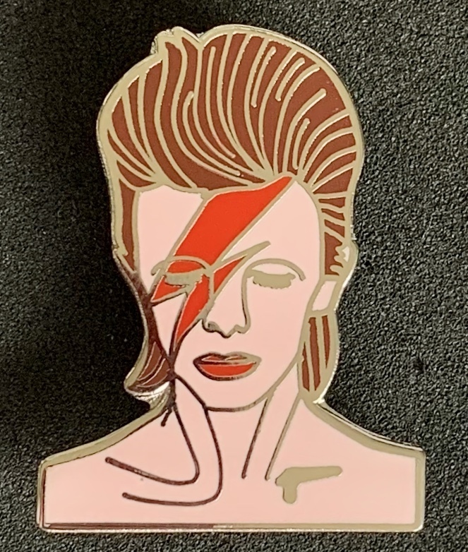 Multicolor Aquarius David Bowie Enamel Pin 875 x 1.125 