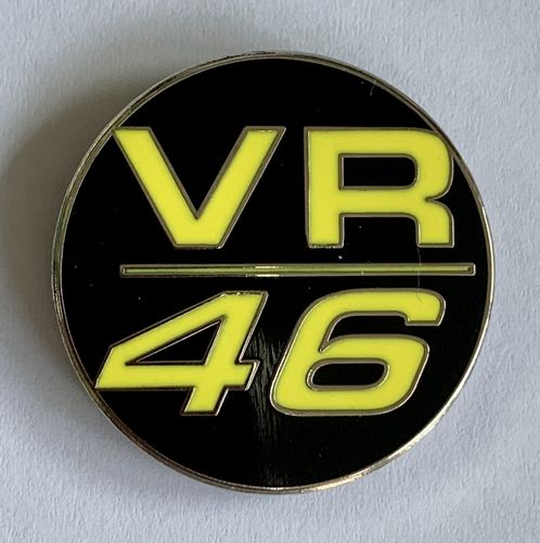 Valentino Rossi VR 46 Pin Badge (Black)
