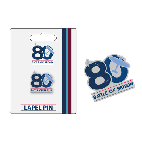 Battle of Britain Metal Enamel 80th Anniversary Lapel Pin Badge