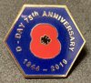 D-DAY 75th Anniversary Royal Navy Pin Badge
