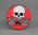 Skull + Tattoo Guns Pin Badge