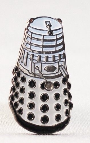 Doctor Who White Dalek Pin Badge