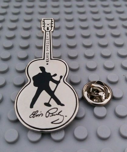 Elvis Presley Signature Guitar Pin Badge