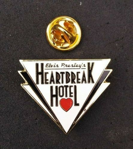 Elvis Presley Heartbreak Hotel Pin Badge