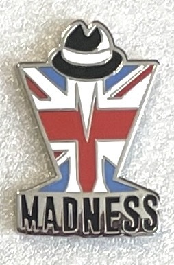 Madness Union Jack Flag Pin Badge