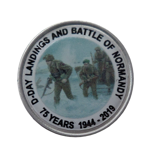 D-Day Landings and Battle of Normandy 75 Years Pin Badge