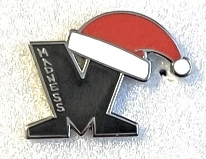 Madness Santa / Xmas Hat Pin Badge