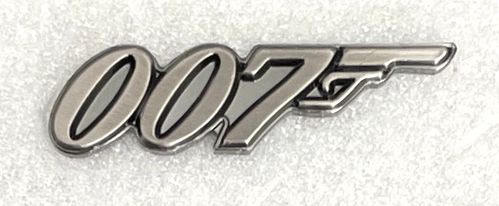 James Bond 007 Logo Pin Badge (Antique Silver)