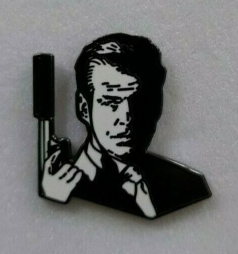 James Bond 007 Pierce Brosnan Pin Badge