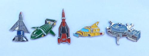Thunderbirds Pin Badge Set