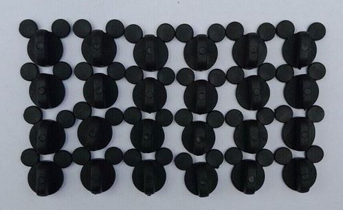 Disney Mickey Ears Rubber Pin Badge Backings (24 Pack)