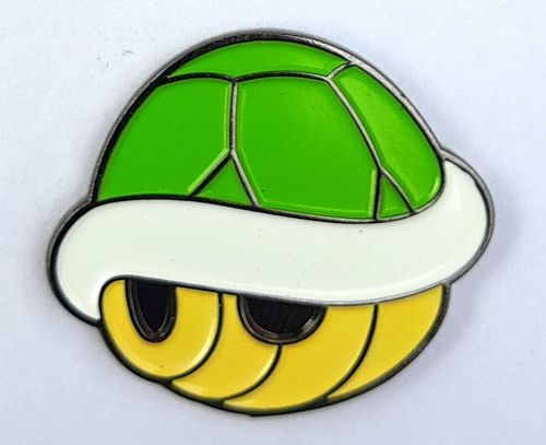 Mario Kart Green Koopa Shell Pin Badge