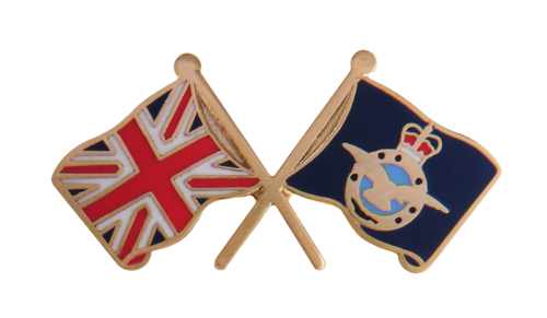 Royal Air Force Army Air Corps UK Friendship Flag Pin Badge