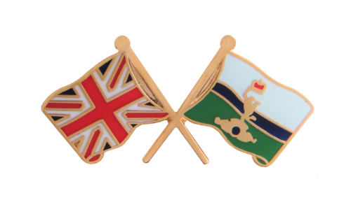 Royal Signals UK Friendship Flag Pin Badge