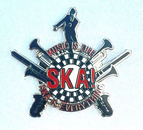 Ska Music is Life Pin Badge