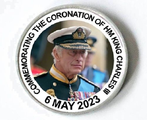 King Charles III Coronation 2023 Pin Badge #2