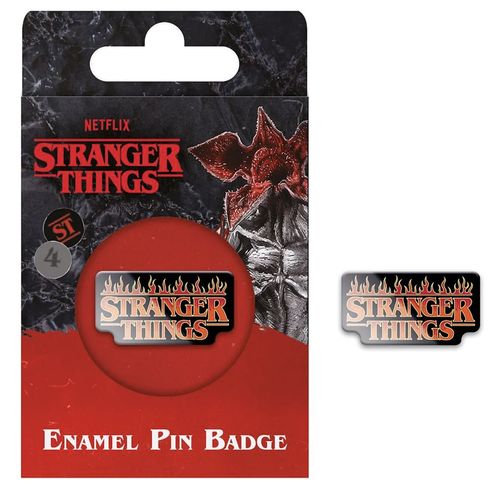 Stranger Things Fire Logo Pin Badge
