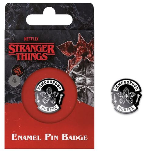 Stranger Things Demogorgon Hunter Pin Badge