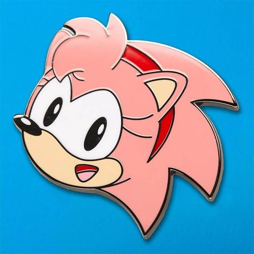 Sonic The Hedgehog Amy Rose Sega Monthly Pin Badge